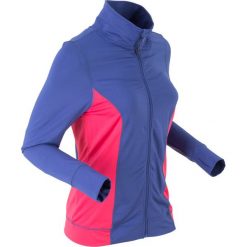 Bluza rozpinana funkcyjna z mikropolaru, wyszczuplająca, długi rękaw bonprix szafirowy. Bluzy damskie bonprix. Za 54,99 zł.