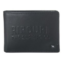 Portfele męskie: Rip Curl Portfel Męski Czarny Up North Pu All Day