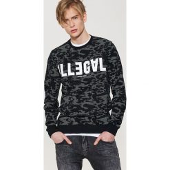 Bluza z napisem - Czarny. Czarne bluzy męskie rozpinane marki House, l, z napisami. Za 119,99 zł.