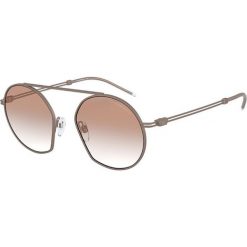 Emporio Armani - Okulary 0EA2078.327113.50. Różowe okulary przeciwsłoneczne męskie Emporio Armani, z materiału, okrągłe. Za 579,90 zł.