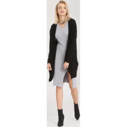 Czarny Kardigan Easy-Going. Czarne kardigany damskie marki other, xl. Za 89,99 zł.