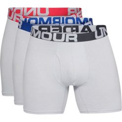 Under Armour Charged Cotton® 6" 3-pack Bokserki Szary. Szare bokserki męskie Under Armour, bez wzorów, z elastanu. Za 188,95 zł.