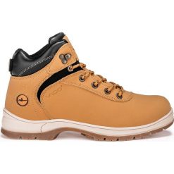 BUTY MĘSKIE ZIMOWE TRAPERY T250 - RUDE. Brązowe buty trekkingowe męskie marki Inny, na zimę, z materiału. Za 99,00 zł.