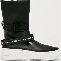 Nike Sportswear - Buty Air Force 2 Sage High. Czarne buty sportowe damskie Nike Sportswear, bez wzorów, z gumy, sportowe. W wyprzedaży za 649,90 zł.