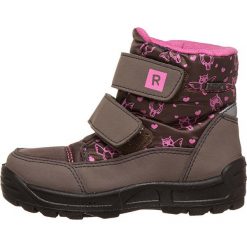 Botki w kolorze brązowo-różowym. Pomarańczowe buciki niemowlęce Richter, bez zapięcia. W wyprzedaży za 129,95 zł.