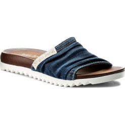 Klapki SERGIO BARDI - Barbania SS127294218HB 913. Niebieskie klapki damskie Sergio Bardi, bez wzorów, ze skóry, bez obcasa. W wyprzedaży za 129,00 zł.