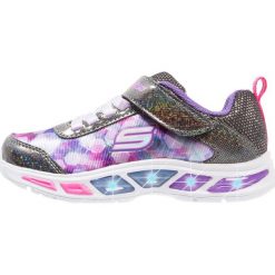 Skechers LITEBEAMS DANCE GLOW Tenisówki i Trampki black/lavender. Czarne trampki dziewczęce Skechers, z materiału. Za 199,00 zł.