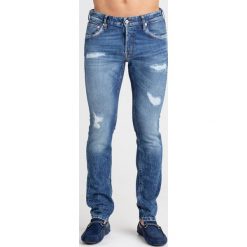 JEANSY SLIM FIT Just Cavalli. Niebieskie jeansy męskie Just Cavalli, m, z aplikacjami. Za 791,40 zł.