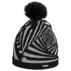 Czapki damskie: Viking Czapka damska Exclusive 7030 popielato-czarna (7030)