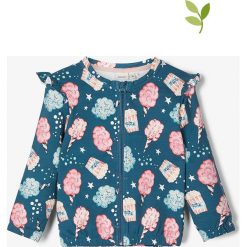 Kurtka "Rifa" w kolorze zielonym ze wzorem. Zielone bluzy niemowlęce name it girls, bez wzorów, z bawełny, bez rękawów, bez kaptura. W wyprzedaży za 55,95 zł.