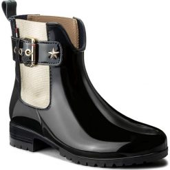 Kalosze TOMMY HILFIGER - Oxley 14V2 FW0FW02171 Midnight 403. Niebieskie buty zimowe damskie marki TOMMY HILFIGER, z materiału. Za 399,00 zł.