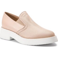 Półbuty BALDININI - 998810XNAPP989898XXX Tamarind. Brązowe półbuty damskie Baldinini, z aplikacjami, ze skóry, eleganckie, bez obcasa, na obcasie, bez zapięcia. W wyprzedaży za 809,00 zł.
