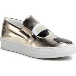 Tenisówki KARL LAGERFELD - Z19040 S 56C. Żółte trampki dziewczęce KARL LAGERFELD, bez wzorów, z gumy, bez zapięcia. Za 519,00 zł.