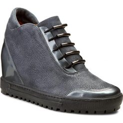 Sneakersy EKSBUT - 75-3880-D45/F69/G37 Szary Licowa. Niebieskie sneakersy damskie Eksbut, ze skóry. W wyprzedaży za 189,00 zł.