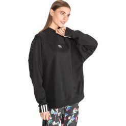 Adidas Originals Bluza Czarny. Czarne bluzy damskie adidas Originals, z nadrukiem, z bawełny, bez rękawów, bez kaptura. Za 283,95 zł.