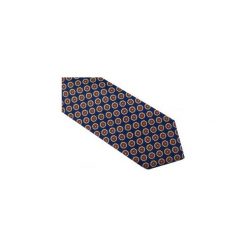 Granatowy krawat męski w czerwone kwiaty D52. Czerwone krawaty męskie Modini Moda Męska, na co dzień, w kwiaty, z tkaniny, casualowe. Za 49,50 zł.