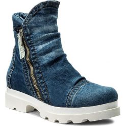 Botki SERGIO BARDI - Albavilla FW127280017HB 913. Niebieskie botki damskie na obcasie Sergio Bardi, z materiału. W wyprzedaży za 219,00 zł.