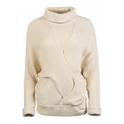 Pepe Jeans Sweter Damski Louise L Kremowy. Białe swetry klasyczne damskie marki Pepe Jeans, l, z jeansu. W wyprzedaży za 270,00 zł.