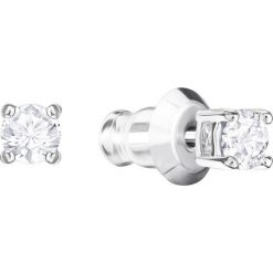 Swarovski - Kolczyki Attract Round. Szare kolczyki damskie Swarovski, z kryształem, metalowe. Za 169,90 zł.