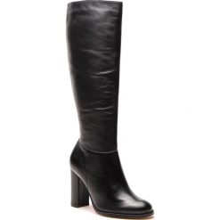 Kozaki KAZAR - Nora 33755-01-00 Black. Czarne kozaki damskie Kazar, ze skóry, bez obcasa, na obcasie, bez zapięcia. W wyprzedaży za 579,00 zł.