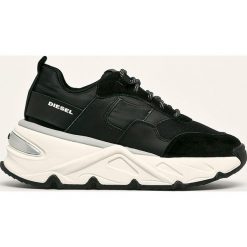 Diesel - Buty. Czarne buty sportowe damskie Diesel, bez wzorów, z gumy, sportowe. W wyprzedaży za 639,90 zł.