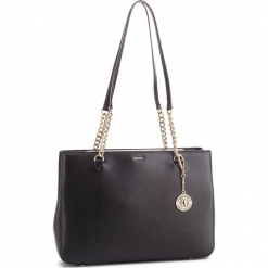 Torebka DKNY - R74A3008 Bgd-Blk/. Czarne torebki klasyczne damskie DKNY, bez wzorów, ze skóry, klasyczne, duże, bez dodatków. Za 1199,00 zł.