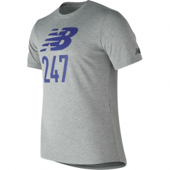 New Balance MT73502AG. Szare koszulki męskie New Balance, m, bez wzorów, z bawełny, klasyczne, z klasycznym kołnierzykiem, bez rękawów. Za 59,99 zł.