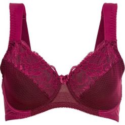 Biustonosz minimizer bonprix czerwony wiśniowy - czarny. Fioletowe biustonosze bonprix, bez wzorów, z materiału. Za 54,99 zł.