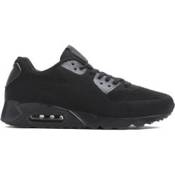 Czarne Buty Sportowe Excitability. Czarne buty skate męskie Born2be, z materiału, na sznurówki. Za 99,99 zł.