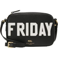 Kurt Geiger RICHMOND CROSS BODY Torba na ramię black/white. Czarne torebki klasyczne damskie marki Kurt Geiger, na ramię. Za 529,00 zł.