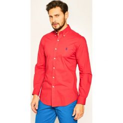 Koszula Polo Ralph Lauren Classics 710787320. Czerwone koszule męskie Polo Ralph Lauren, m, bez wzorów, z bawełny, casualowe, polo, bez rękawów. W wyprzedaży za 299,00 zł.