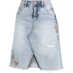 Spódniczki jeansowe: Cream FLOWER SKIRT Spódnica jeansowa light blue denim