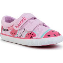 Trampki GARVALIN - 202800 S A-Rosa Y Sandias. Różowe trampki dziewczęce Garvalin, bez wzorów, z gumy, na rzepy. Za 129,00 zł.