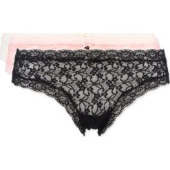 Guess 3-pack Spodenki Czarny Różowy Beżowy. Różowe figi damskie Guess, s, z aplikacjami, z elastanu. Za 166,95 zł.