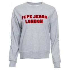 Pepe Jeans bluza damska Belair XS szara. Szare bluzy damskie Pepe Jeans, xs, bez wzorów, z bawełny, bez rękawów, bez kaptura. Za 289,00 zł.