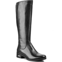 Kozaki SIMEN - 8453 Sandro 04. Czarne buty zimowe damskie marki Simen, ze skóry, na obcasie. W wyprzedaży za 329,00 zł.