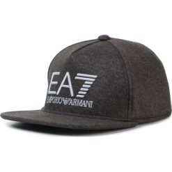 Czapka z daszkiem EA7 EMPORIO ARMANI - 275888 9A502 08749 Carbon Melange. Szare czapki męskie EA7 Emporio Armani, bez wzorów, z elastanu. W wyprzedaży za 199,00 zł.