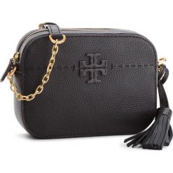 Torebka TORY BURCH - Mcgraw Camera 50584 Black 001. Czarne listonoszki damskie Tory Burch, z aplikacjami, ze skóry, na ramię, zdobione, bez dodatków. Za 1269,00 zł.