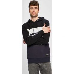 Calvin Klein Jeans - Bluza. Czarne bluzy męskie Calvin Klein Jeans, xl, bez wzorów, z elastanu, z kapturem, bez rękawów, z kapturem. W wyprzedaży za 279,90 zł.