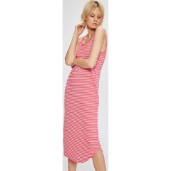 Lauren Ralph Lauren - Koszula nocna. Różowe koszule nocne damskie Lauren Ralph Lauren, s, bez wzorów, z bawełny, z okrągłym kołnierzem, bez rękawów. W wyprzedaży za 119,90 zł.