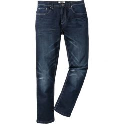 Dżinsy dresowe Regular Fit Straight bonprix ciemnoniebieski. Niebieskie jeansy męskie regular bonprix, z dresówki. Za 109,99 zł.