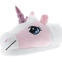 Kapcie damskie: Unicorn Kapcie biały/różowy