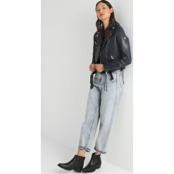 Gipsy WILD Kurtka skórzana navy. Niebieskie kurtki damskie marki Gipsy, z materiału. Za 839,00 zł.