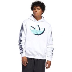 Adidas Originals Shadow Trefoil Bluza Biały. Białe bluzy męskie adidas Originals, s, z haftami, z bawełny, bez kołnierzyka, bez rękawów, bez kaptura. Za 283,95 zł.