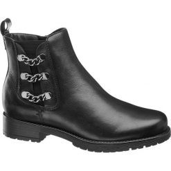 Botki damskie 5th Avenue czarne. Czarne botki damskie na obcasie marki 5th Avenue, z materiału, na zamek. Za 181,00 zł.