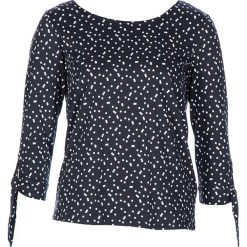 Koszulka w kolorze granatowo-białym. Niebieskie koszulki damskie Tom Tailor Classic, xs, bez wzorów, bez kołnierzyka, z długim rękawem. W wyprzedaży za 45,95 zł.