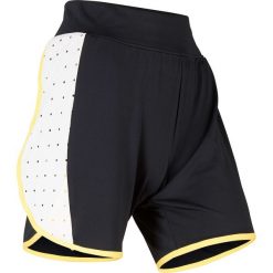 Szorty sportowe z siatkowymi wstawkami bonprix czarny. Czarne spodenki sportowe damskie bonprix, bez wzorów, sportowe. Za 69,99 zł.