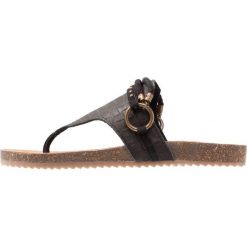Chodaki damskie: Cream CHLOE Japonki pitch black