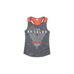 Bluzka dziewczęca z printem fitness. Szare bluzki dziewczęce TXM. Za 19,99 zł.
