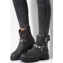 Buty zimowe damskie: Szare Botki Embroil